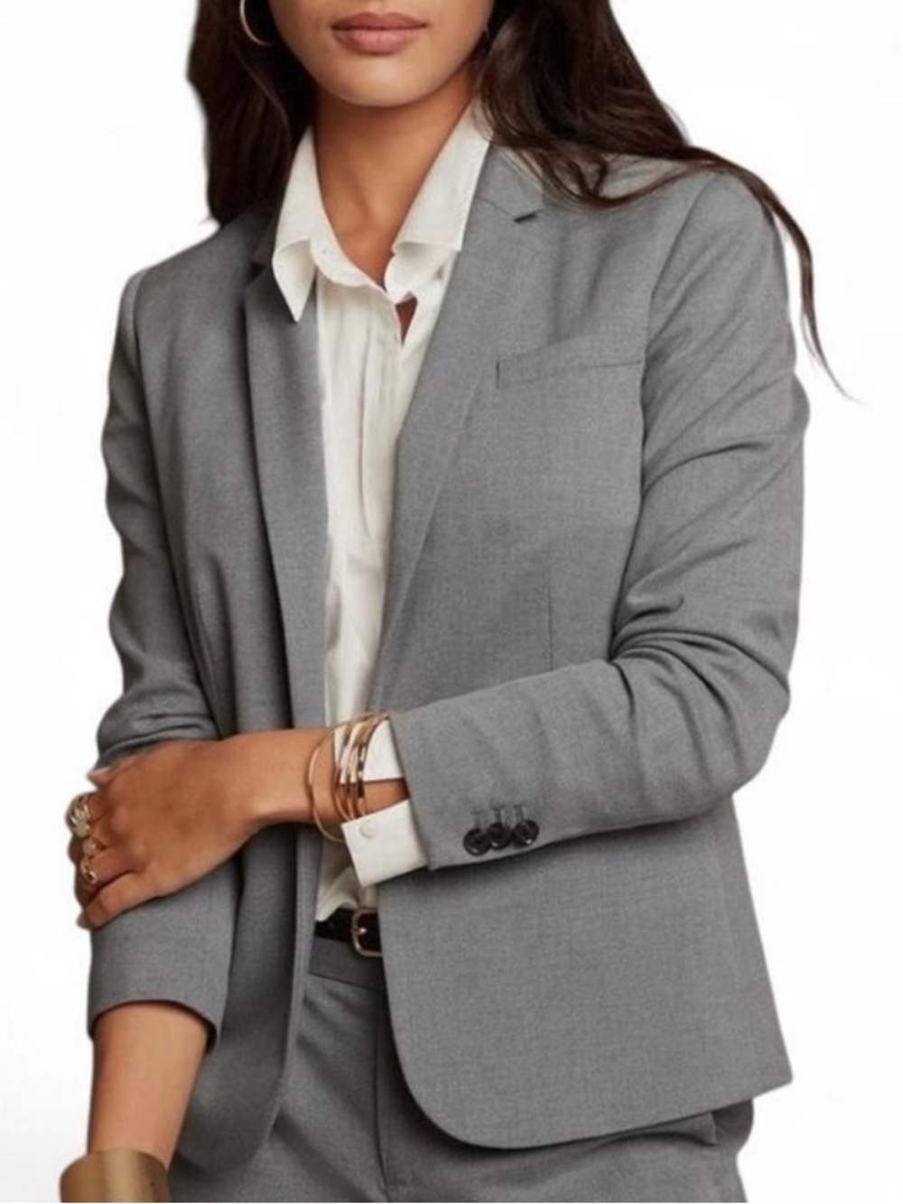 Banana Republic Classic Gray Luxe Blazer